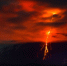亚欧大陆最高火山喷发壮景 岩浆点亮黑夜 - 江苏音符