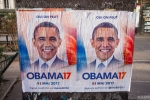 巴黎街头张贴奥巴马海报 望其出任法国总统 - 江苏音符