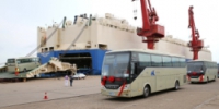 国产高端客车从连云港港出口沙特 - 交通运输厅