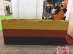 3D打印的彩色水泥。　朱晓颖 摄 - 江苏新闻网