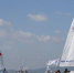 图为参赛选手驾驶着帆船在宽阔的湖面航行。　孙权　摄 - 江苏新闻网