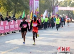 图为30多名外籍选手参加泰州马拉松赛。　汤德宏 摄 - 江苏新闻网