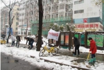 扬州市档案局组织干部职工扫雪清路（图） - 档案局