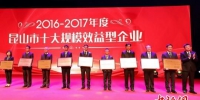 28日，江苏昆山召开全市加快创新转型推进高质量发展大会，对122家企业进行表彰。　顾洁　摄 - 江苏新闻网