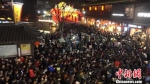 当晚有数十万游客“扫码”观灯。　申冉 摄 - 江苏新闻网