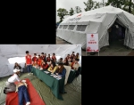 红十字会参与省2018年防灾减灾宣传周启动仪式暨扬州市地震应急演练 - 红十字会