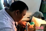 图为扬州年轻的玉雕艺师正在精雕细琢。　崔佳明　摄 - 江苏新闻网