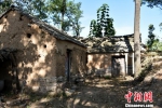 　在黄河故道鲤鱼山庄，保留了一座土坯房屋，让人看到以前这里农村的居住状况。　于从文 摄 - 江苏新闻网