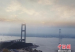 在建中的江阴大桥。被采访者供图 - 江苏新闻网