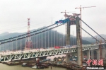 航拍五峰山长江大桥。　泱波 摄 - 江苏新闻网