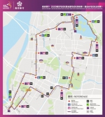 2020南京马拉松赛事线路图。组委会供图 - 江苏新闻网