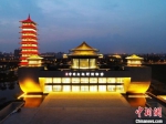 扬州中国大运河博物馆“试灯”。　孟德龙　摄 - 江苏新闻网