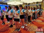 台湾大学生们一起做活动，增进彼此感情。　钟升 摄 - 江苏新闻网