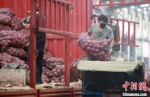 扬州全力保障人民群众“菜篮子”供应，批发市场货源充足。　孟德龙 摄 - 江苏新闻网