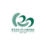图为南京林业大学120周年校庆主标识。南林供图 - 江苏新闻网