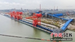 竣工项目为海港码头。中交三航局供图 - 江苏新闻网