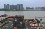 京杭运河泗阳桃源大桥项目建设现场。泗阳县委宣传部供图 - 江苏新闻网