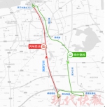 京沪高速(峭岐枢纽-滨江中路出入口)易拥堵高德地图供图 - 新浪江苏